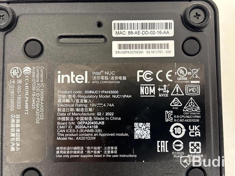 Stationär dator Intel NUC