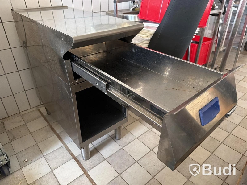 Arbetsbänk i rostfritt med utdragslåda – Electrolux