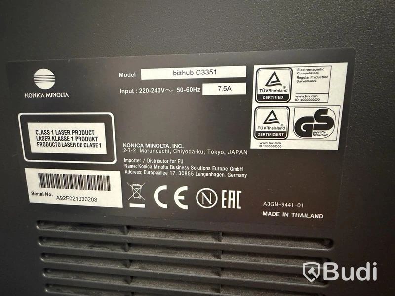 Konica Minolta bizhub C3351 – Färg multifunktionsskrivare
