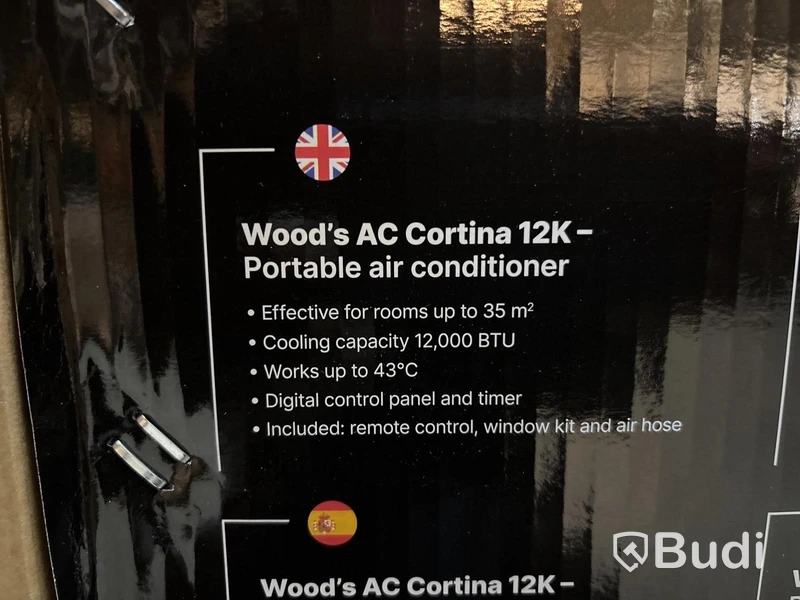 LUFTKONDITIONERING WOODS, AC CORTINA 12K WAC12G