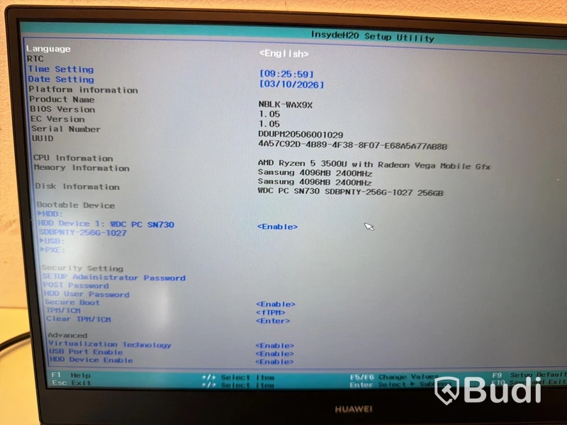Laptop Huawei NBLK-WAX9X