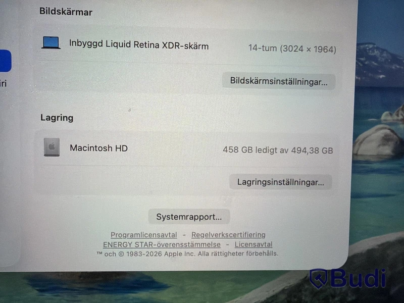 MacBook Pro Apple 14 tum, M3 Pro, 18 GB RAM