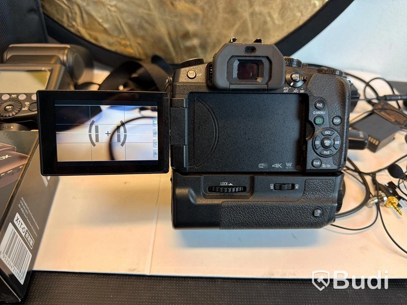 Systemkamera Lumix med tillbehör