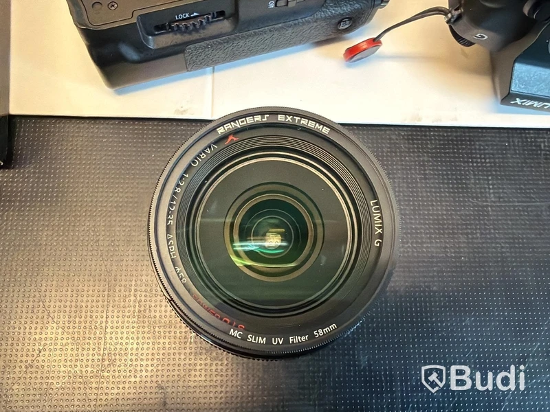 Systemkamera Lumix med tillbehör