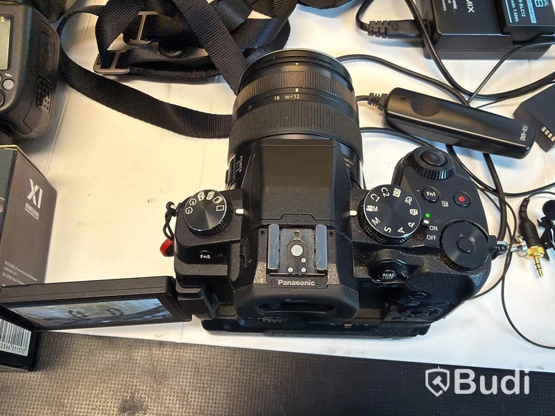 Systemkamera Lumix med tillbehör
