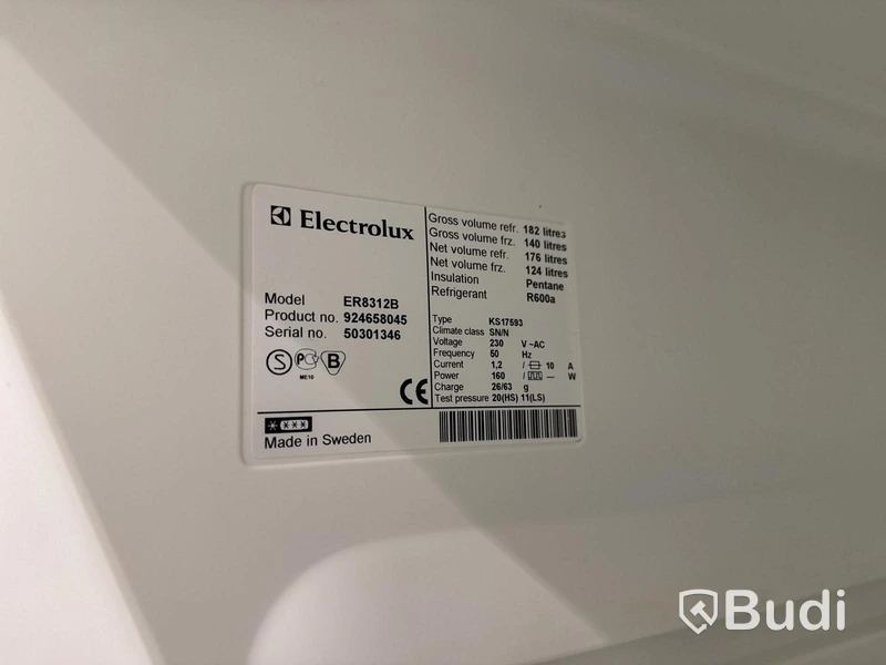 2 st Kombinerad Kyl/Frys Electrolux