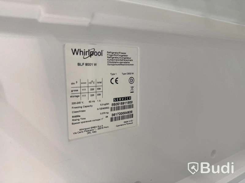 Kombinerad Kyl/Frys Whirlpool