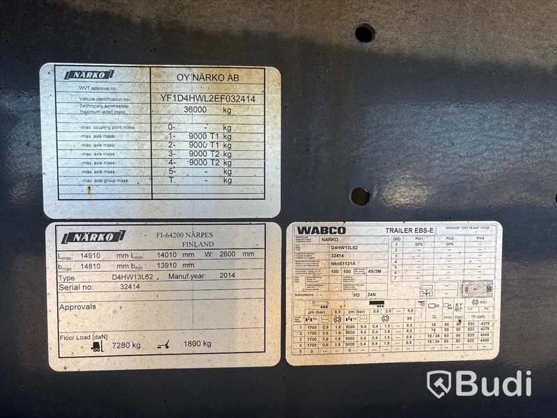 Värmesläp Närko D4HW13L62 -2014 | Carrier