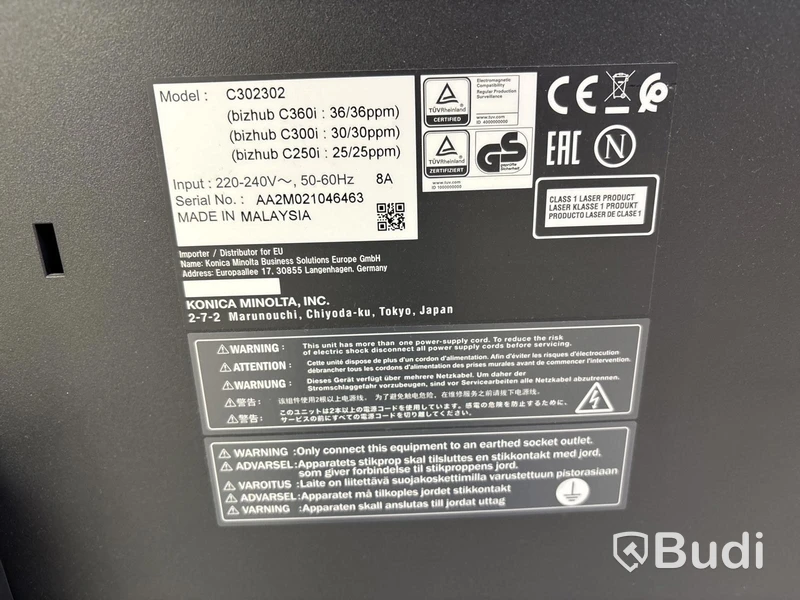 Skrivare Konica Minolta Bizhub C250i