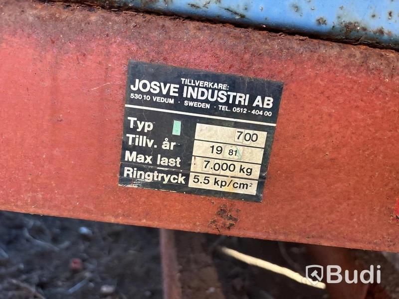Tippkärra Josve Åkland för traktor