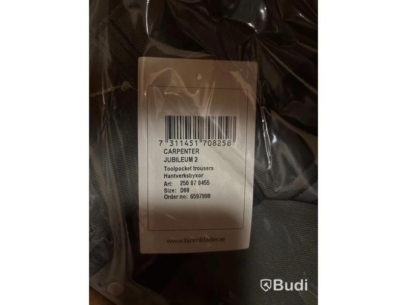 (NEW) 5 pairs of Carpenter Jubileum 2 work trousers, green, size D88