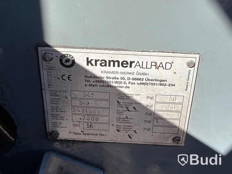 Teleskophjullastare Kramer Allrad 580 T -2008