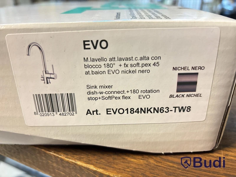 Köksblandare Tapwell Evo EVO184 nickel nero