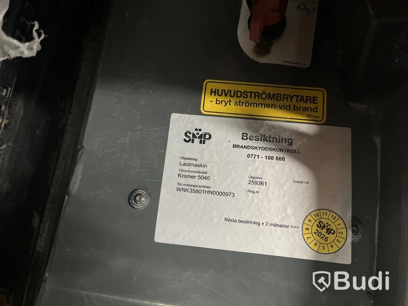 Kramer 5040, 2022 – låg tim, komplett med skopa & gafflar