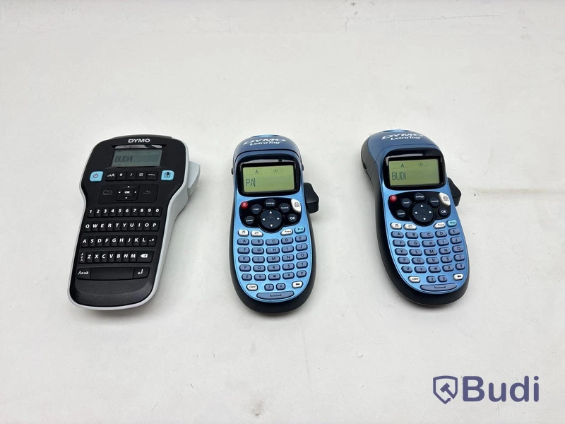 3 st. Ettiketskrivare Dymo, olika modeller