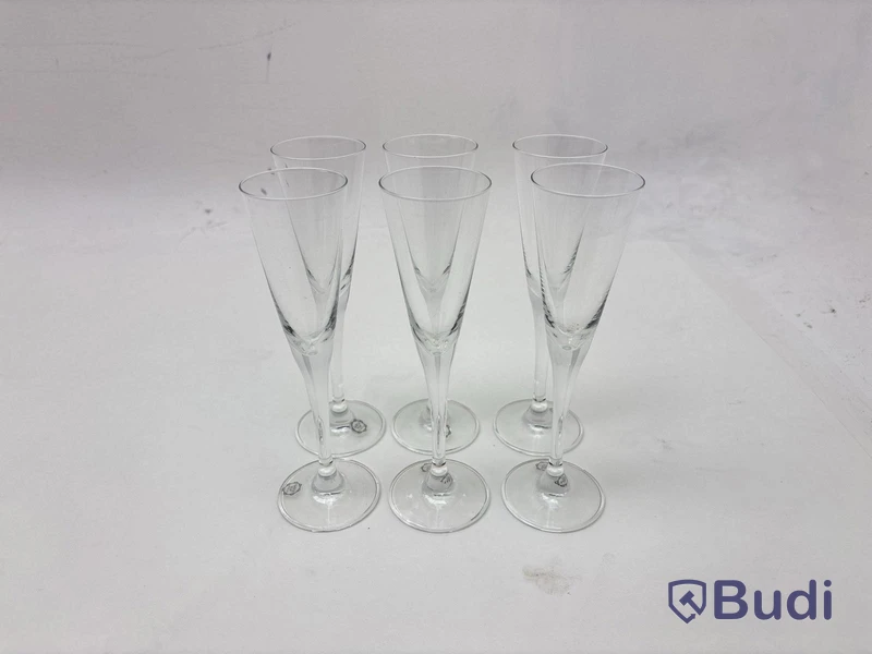Parti med glas, olika modeller och storlekar