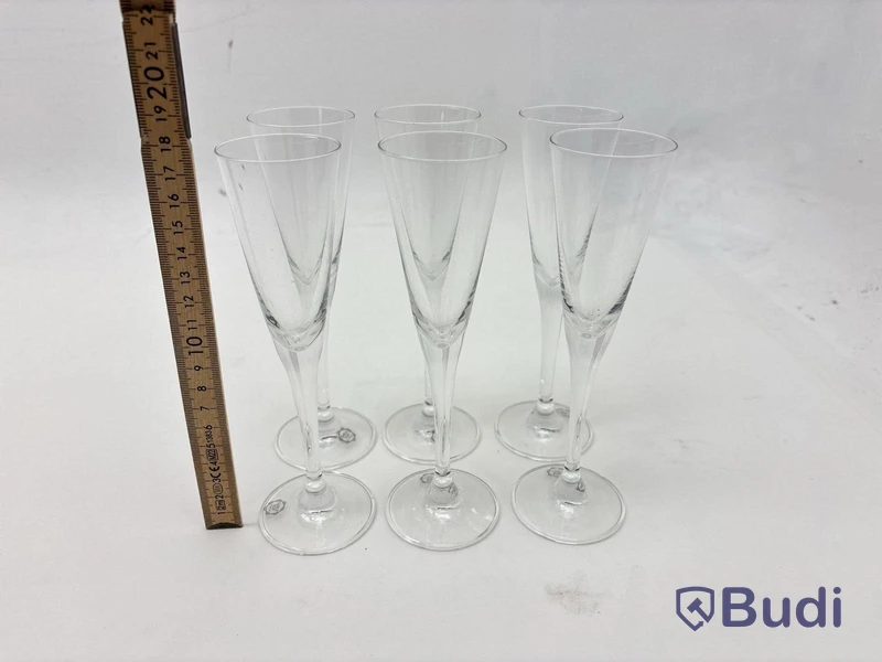 Parti med glas, olika modeller och storlekar