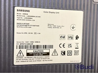 Skärm Samsung Flip, WM85B 85 tum touchskärm inkl. TV-ställ på hjul