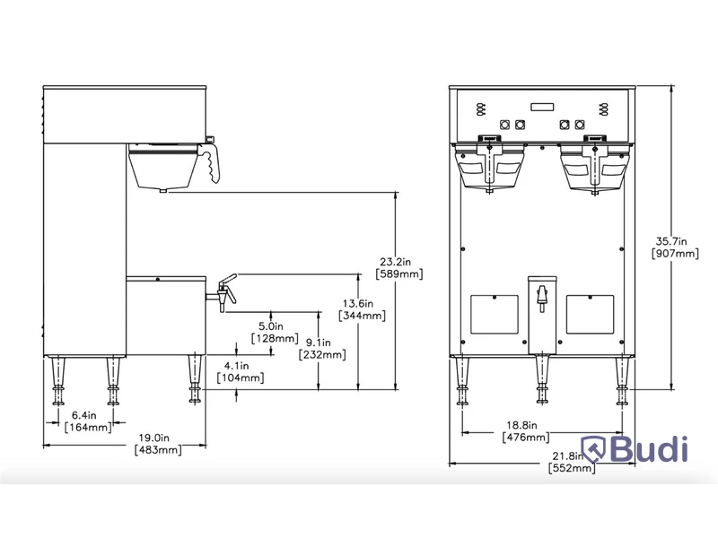 Kaffebryggare Bunn, DUAL TF DBC 34600.0020