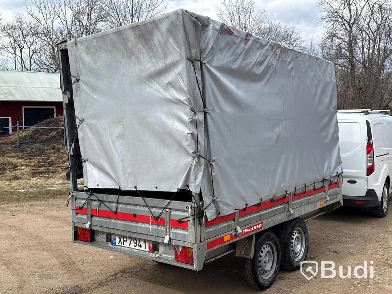 Unbraked tandem-axle trailer Temared | 750 kg | Not registration-inspected