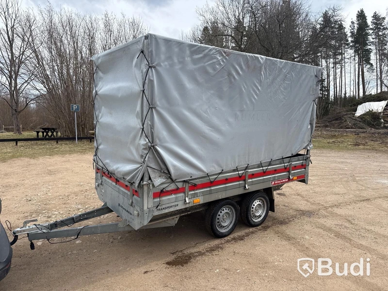 Unbraked tandem-axle trailer Temared | 750 kg | Not registration-inspected