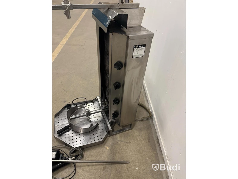 Kebabgrill Potis RS-GD4-S inkl. kebab kniv, gas och elektrisk