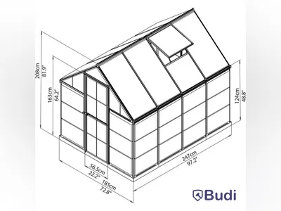 VÄXTHUS CANOPIA HYBRID ALUMINIUM 4,6M²
