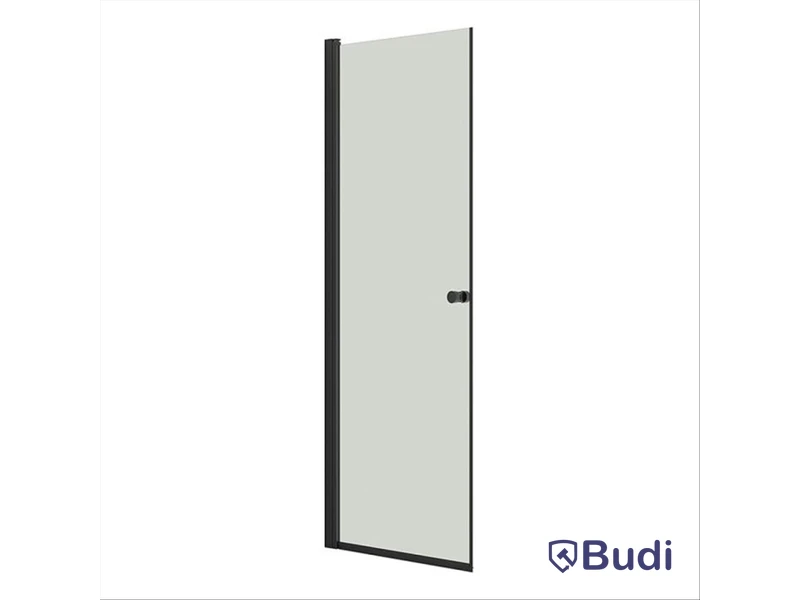 DUSCHDÖRR SCANBAD FLEXI SLAGDÖRR SVART/KLAR 80CM