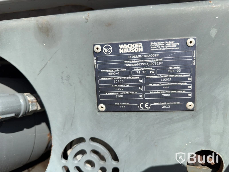 Wheeled excavator Wacker Neuson 9503-2 - 2013
