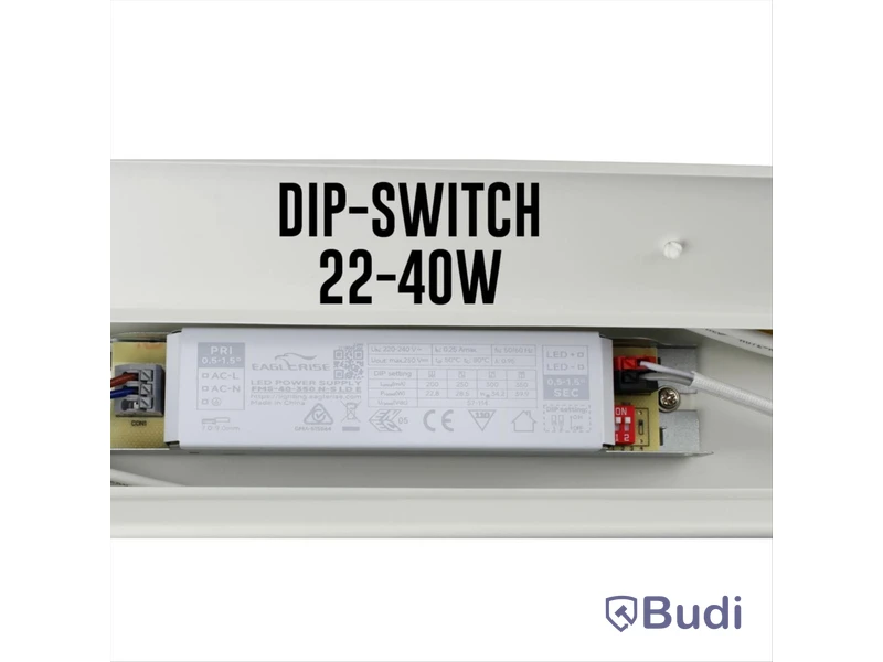 6 ST. INDUSTRIARMATUR DESIGNLIGHT, BASIC, 22-40W 3080-5600LM 3K