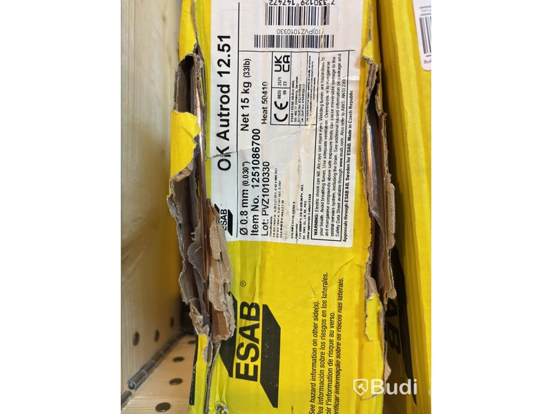 (NEW) ESAB AUTROD 12.51 WELDING WIRE, 0.8 MM, 15 KG SPOOL