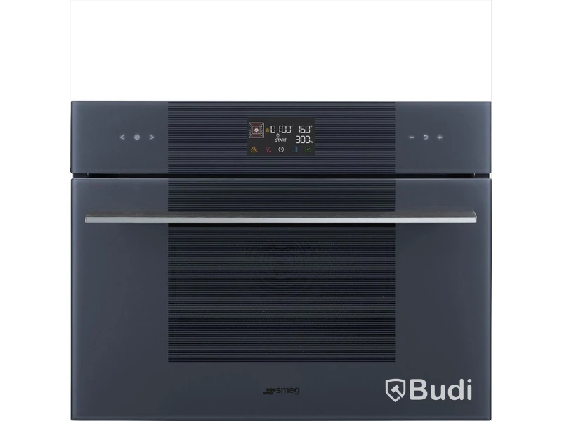 Kombinationsmikrovågsugn Smeg Kompaktugn 45 cm, Neptune Grey, Linea SO4102M1G