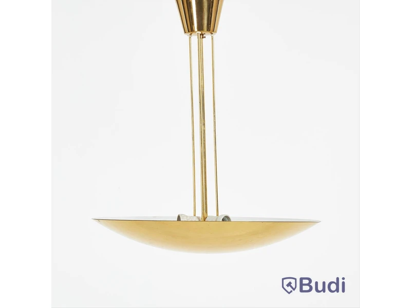 Ceiling lamp J.T KALMÁR, model 7026, brass, 3 lights