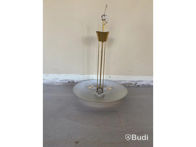 Ceiling lamp J.T KALMÁR, model 7026, brass, 3 lights