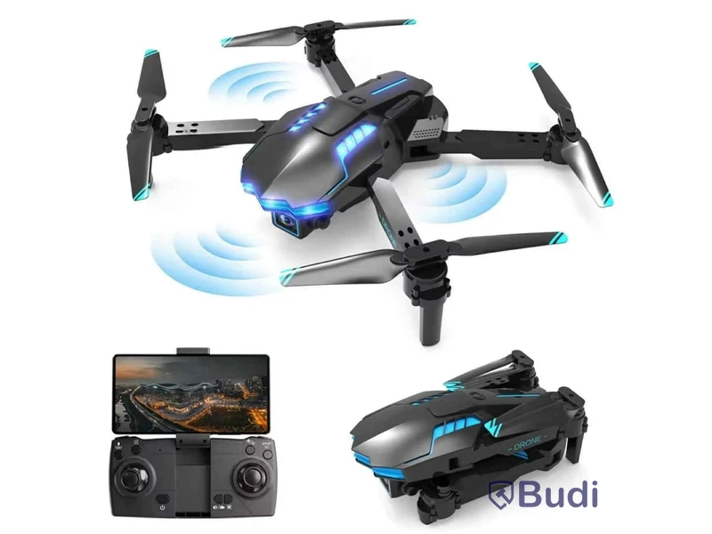 Parti med 4 st drönare, aeroflow, dualcamera, 4k - fri frakt