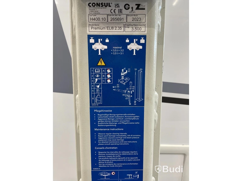 2-Pelarlyft Consul 3500 kg, -2023