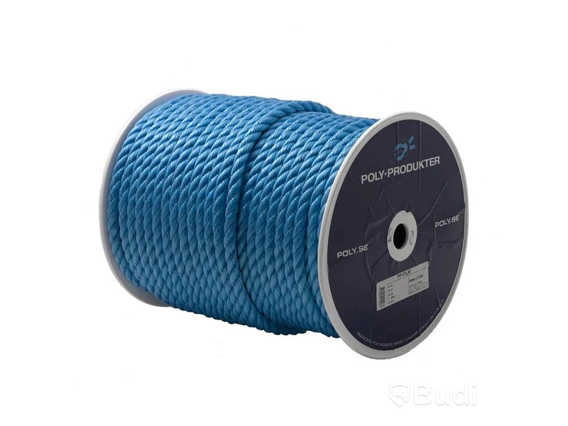 (NEW) POLYPROPYLENE ROPE, 3-STRAND, BLUE, 12MM X 150M SPOOL