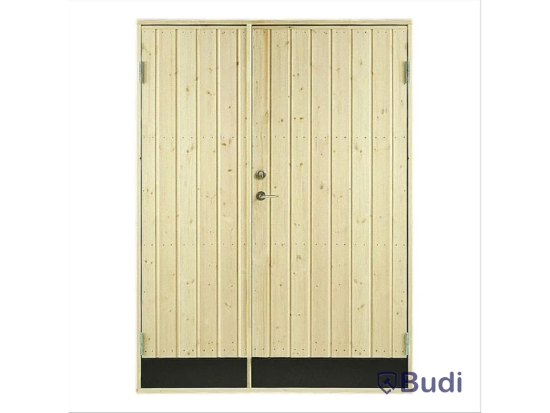 KALLFÖRRÅDSDÖRR VIBOSTUGAN 13X20 RAK PANEL 10° DUBBELDÖRR