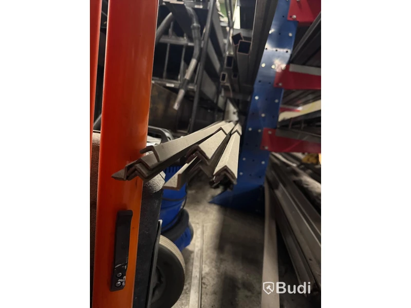 Large lot of steel profiles including storage racking