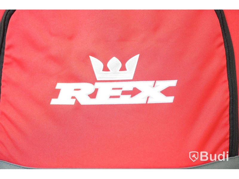 Cykelkärra Rex, för 1 barn grå/röd/svart