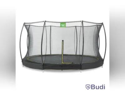 STUDSMATTA EXIT TOYS SILHOUETTE INGROUND SKYDDSNÄT Ø427CM SVART