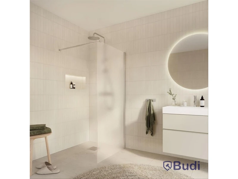 DUSCHVÄGG ARROW WALL FROSTAT GLAS 80 CM