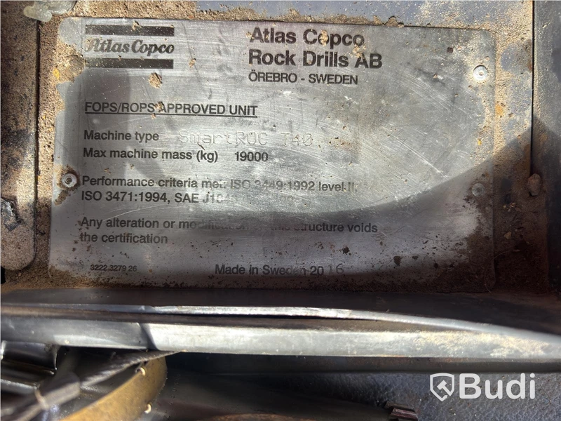 Borrvagn Atlas Copco Smartroc T40