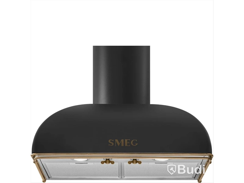 Smeg Wall-mounted Cooker Hood, 60 cm, Anthracite, Colonial KS59AOE2