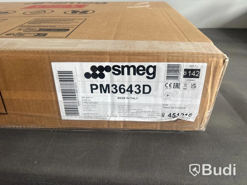 Kombinerad gas- och induktionshäll Smeg 65 cm, Svart, Classic PM3643D