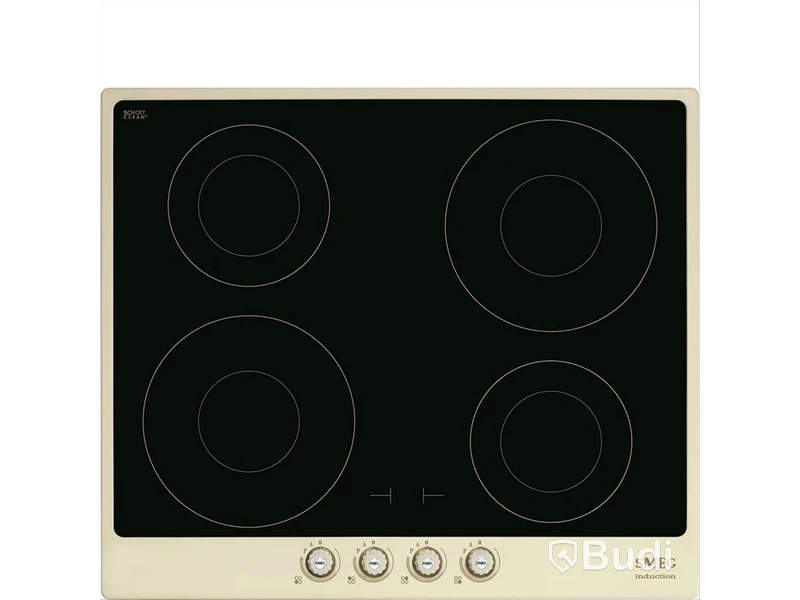 Smeg Induction Hob 60 cm, Cream, Cortina SI764POM