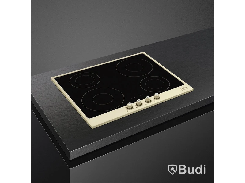 Smeg Induction Hob 60 cm, Cream, Cortina SI764POM