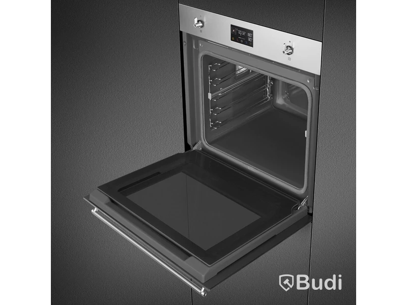 Smeg Pyro Steam Combination Steam Oven, Stainless Steel, Classic SOP6302S2PX