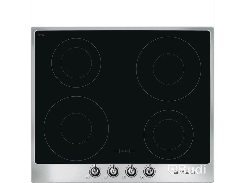 Induktionshäll Smeg 60 cm, Rostfritt stål, Victoria SI964XM