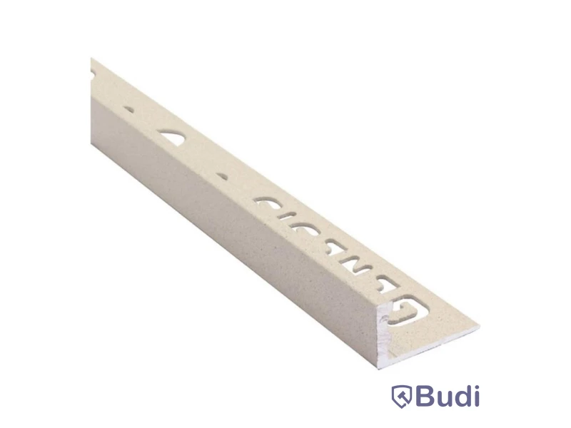 (NEW) 13 PCS. TEBO L-PROFILE TILE TRIM ALUMINIUM SANDSTONE 12 MM 2.5 M